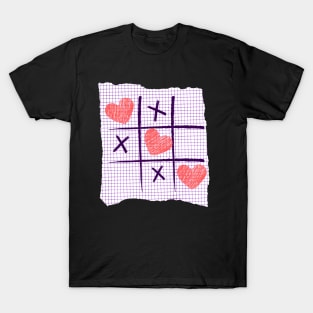 Doodle Hearts And Crosses T-Shirt